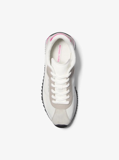 Rhodes Mixed-Media Trainer in LIGHT SLATE | Michael Kors