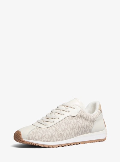 Rhodes Signature Logo Trainer in VANILLA | Michael Kors