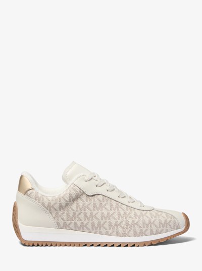 Rhodes Signature Logo Trainer in VANILLA | Michael Kors