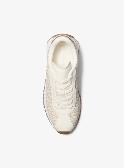 Rhodes Signature Logo Trainer in VANILLA | Michael Kors