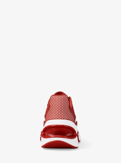 Toni Mixed-Media Sneaker in CRIMSON | Michael Kors