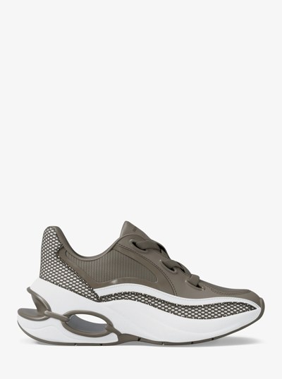 Toni Mixed-Media Sneaker in BIRCH | Michael Kors