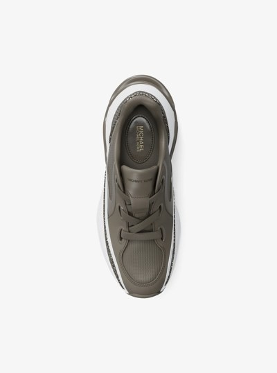 Toni Mixed-Media Sneaker in BIRCH | Michael Kors
