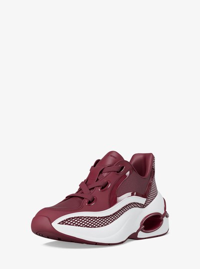 Toni Mixed-Media Sneaker in MULBERRY | Michael Kors