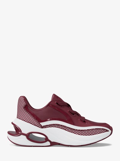 Toni Mixed-Media Sneaker in MULBERRY | Michael Kors