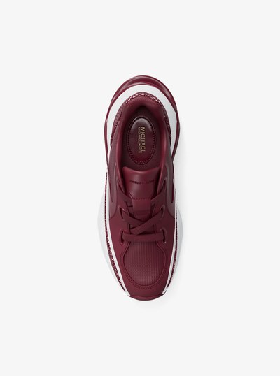 Toni Mixed-Media Sneaker in MULBERRY | Michael Kors