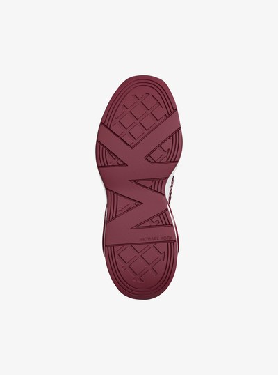 Toni Mixed-Media Sneaker in MULBERRY | Michael Kors