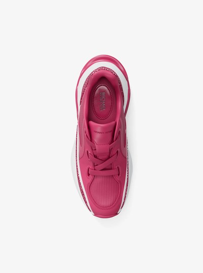 Toni Mixed-Media Sneaker in WILD BERRY | Michael Kors