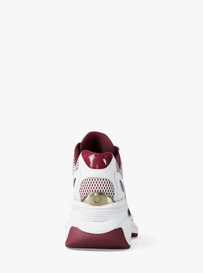 Zuma Leather and Mesh Trainer in MULBERRY | Michael Kors