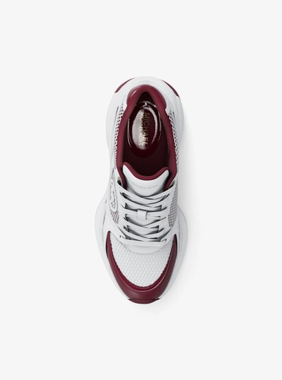 Zuma Leather and Mesh Trainer in MULBERRY | Michael Kors