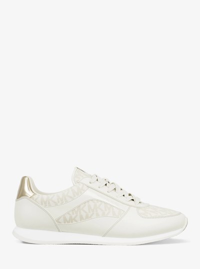 Cindy Smooth and Signature Logo Trainers in EGGSHELL MULTI | Michael Kors