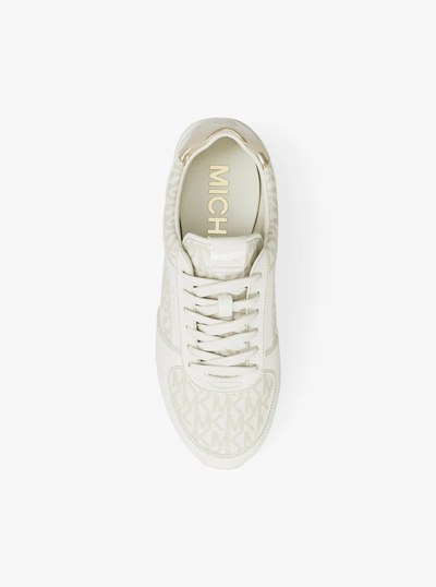 Cindy Smooth and Signature Logo Trainers in EGGSHELL MULTI | Michael Kors