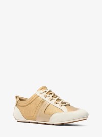 Zapatilla deportiva Keely de bloques de color con acabado metalizado