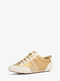 Zapatilla deportiva Keely de bloques de color con acabado metalizado