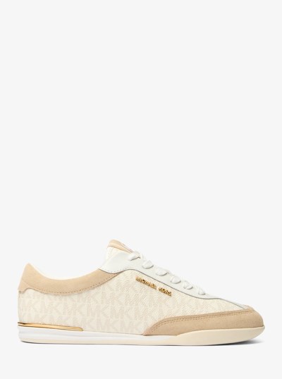 Nolan Signature Logo Sneaker  in EGGSHELL MULTI | Michael Kors
