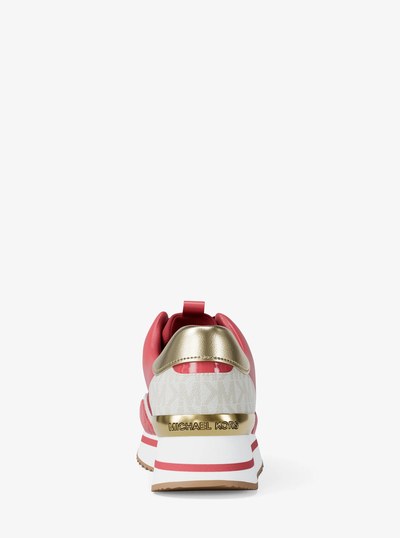 Raina Color-Block Mesh and Signature Logo Trainer in LT BRY SBT | Michael Kors