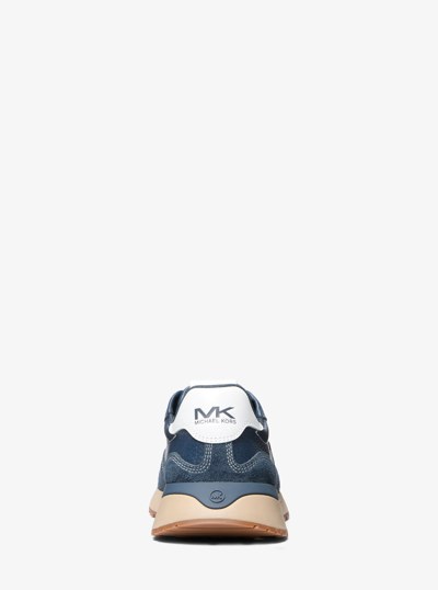 Dax Leather Trainer in NAVY | Michael Kors