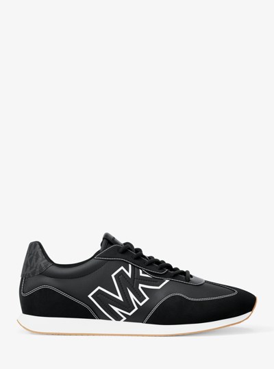 Essex Mixed-Media Trainer in BLACK | Michael Kors