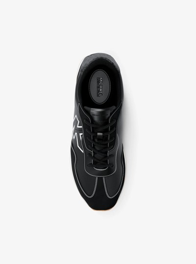 Essex Mixed-Media Trainer in BLACK | Michael Kors