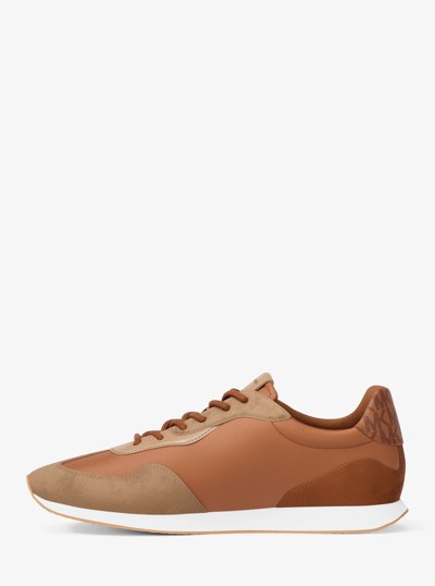 Essex Mixed-Media Trainer in LUGGAGE | Michael Kors