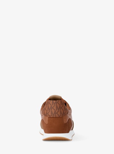 Essex Mixed-Media Trainer in LUGGAGE | Michael Kors