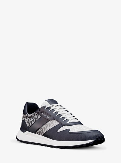 Dax Ombr&eacute; Signature Logo Trainer in NAVY | Michael Kors