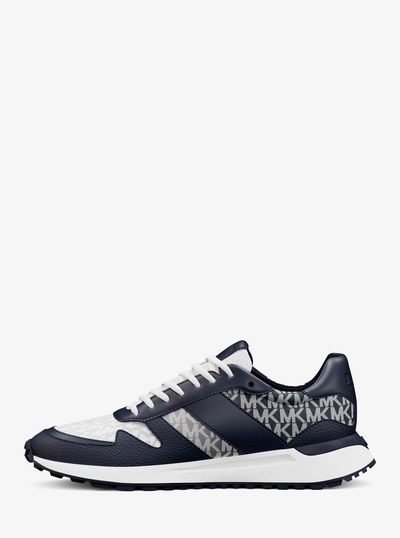 Dax Ombr&eacute; Signature Logo Trainer in NAVY | Michael Kors