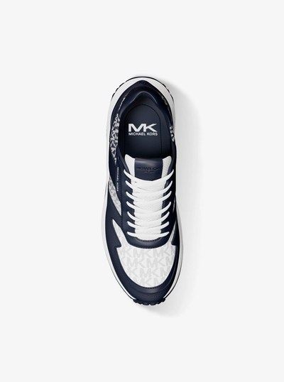 Dax Ombr&eacute; Signature Logo Trainer in NAVY | Michael Kors