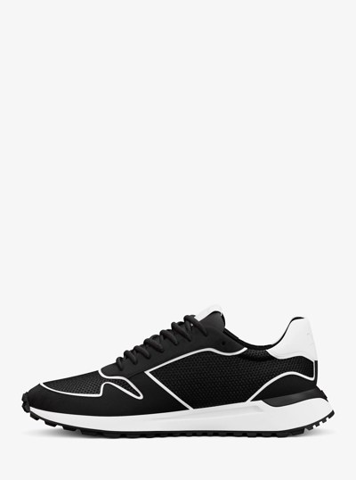 Dax Mixed-Media Trainer in BLACK | Michael Kors