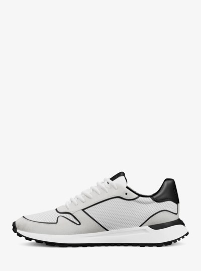 Dax Mixed-Media Trainer in BRIGHT WHT | Michael Kors