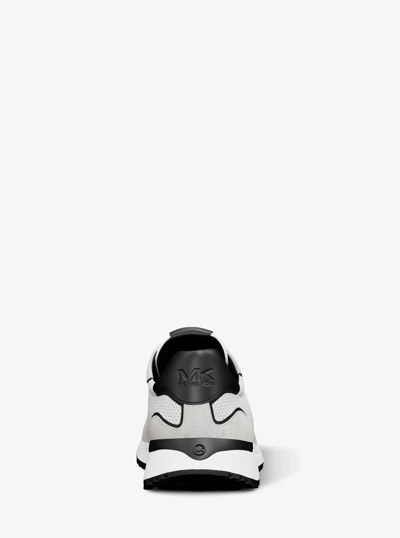 Dax Mixed-Media Trainer in BRIGHT WHT | Michael Kors
