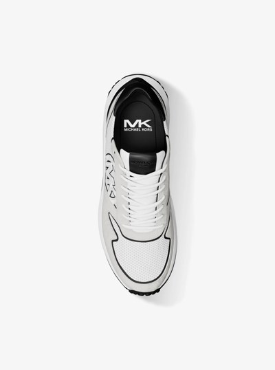 Dax Mixed-Media Trainer in BRIGHT WHT | Michael Kors