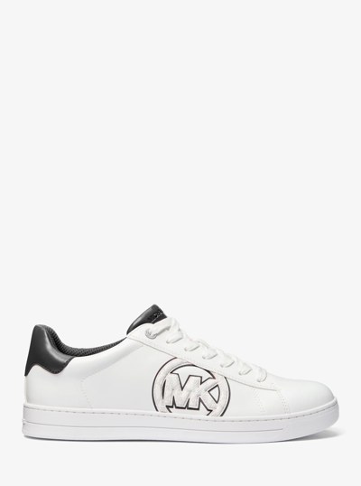 Jacob Logo Embellished Lace-Up Sneaker in BLACK | Michael Kors