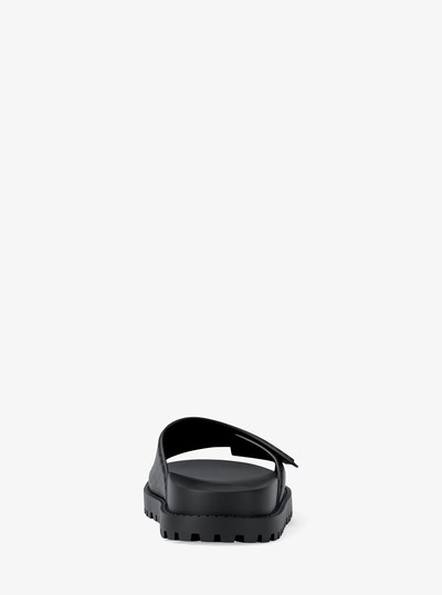 Luka Signature Logo Slide Sandal in BLACK | Michael Kors