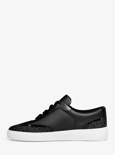 Starr Mixed-Media Sneaker in BLACK | Michael Kors