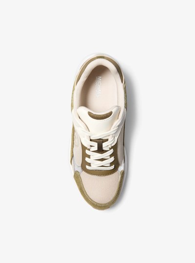 Samira Mixed-Media Trainer in LODEN MULTI | Michael Kors