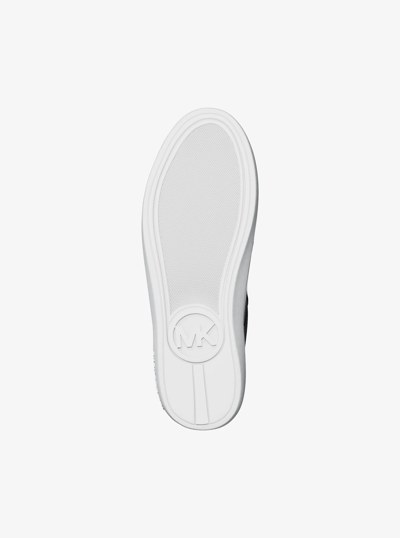 Starr Mixed-Media Sneaker in CHOCOLATE | Michael Kors