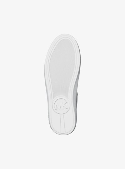 Starr Mixed-Media Sneaker in PALE GOLD | Michael Kors