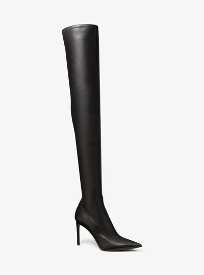 Elle Leather Boot in BLACK | Michael Kors