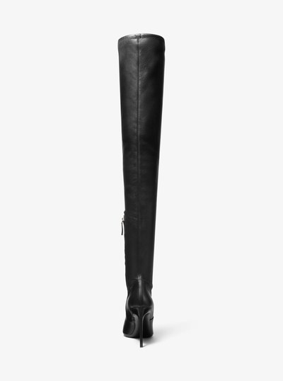 Elle Leather Boot in BLACK | Michael Kors