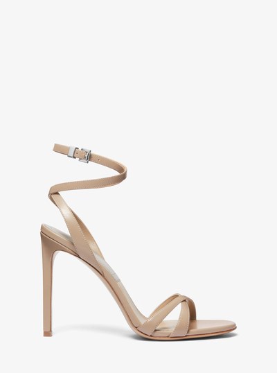 Chrissy Leather Sandal in TAUPE | Michael Kors