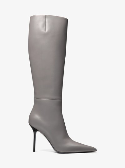 Angelina Leather Boot in SLATE | Michael Kors