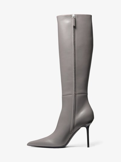 Angelina Leather Boot in SLATE | Michael Kors