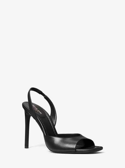 Marisa Leather Sandal in BLACK | Michael Kors