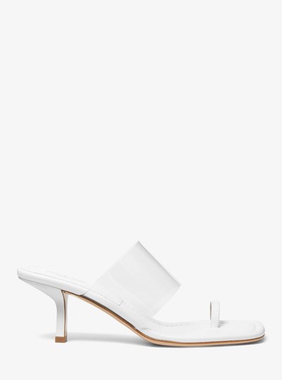 Dionne Leather Sandal in OPTIC WHITE | Michael Kors