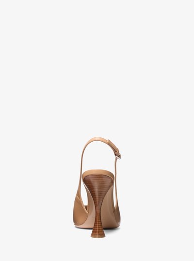 Isabella Leather Slingback Pump in PEANUT | Michael Kors