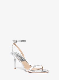 Gwyneth Metallic Snake Embossed Leather Sandal