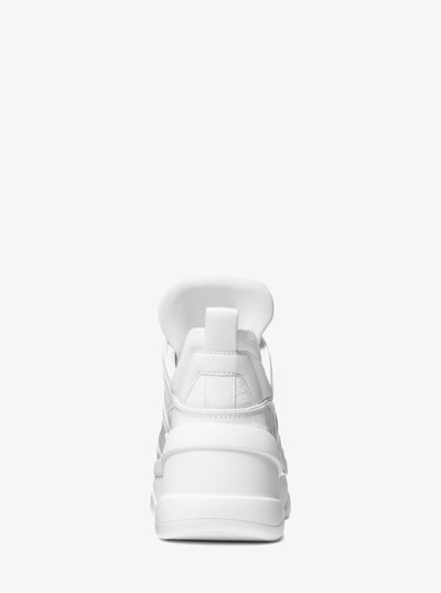 Olympia Mixed-Media Trainer in OPTIC WHITE | Michael Kors