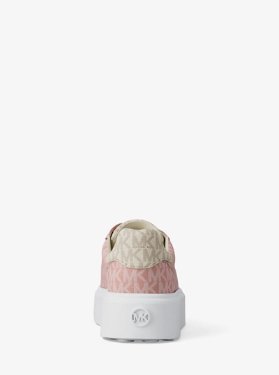 Romey Two-Tone Logo Platform Sneaker in POWDER BLUSH | Michael Kors