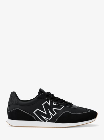 Essex Mixed-Media Trainer in BLACK | Michael Kors